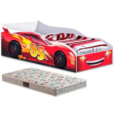 Imagem de Cama Carro com Colchão Mcqueen Vermelho