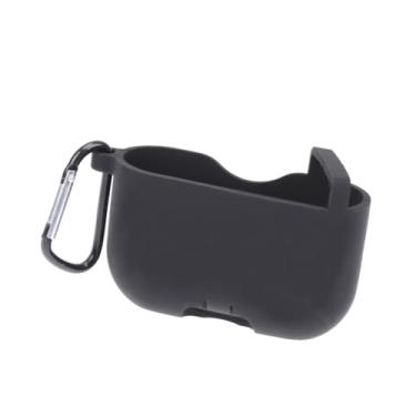 Imagem de DOITOOL Capa macia para armazenamento de chaveiro para fone de ouvido, capa protetora de couro PU, bolsa para fone de ouvido com plugue e suporte para fone de ouvido