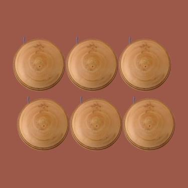 Imagem de Ioiô de Madeira ARTESANAL Inclui Ponteira (6x5cm) | KIT 6 unidades | Artplast