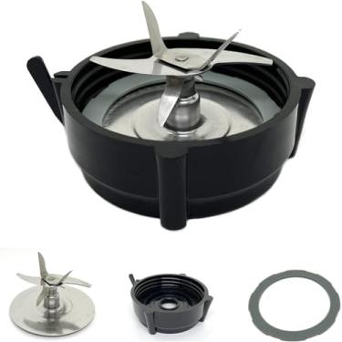 Imagem de Lâmina de liquidificador Pro 1200 de aço inoxidável de substituição para liquidificador Oster Pro 1200 com tampa de base de pote e uma junta de anel de vedação de borracha para liquidificador Oster