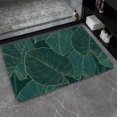 Imagem de ZHUZHISHAN Tapete de banho de terra diatomácea, as folhas antiderrapantes volume super absorvente secagem rápida para banheiro tapete de porta de cozinha, ecológico fácil de limpar 20 × 31 polegadas (50 x 80 cm)