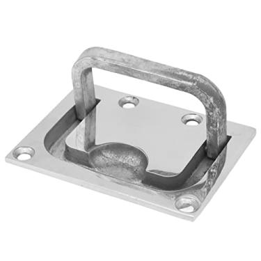 Imagem de MOUMOUTEN Hatch Pull Flush Lift Boat Ring, Polimento De Aço Inoxidável Quadrado Acessórios Marinhos, Deck De Barco Hatch Gabinete Gaveta De Elevação Alça De Puxar Anel Flush Mount