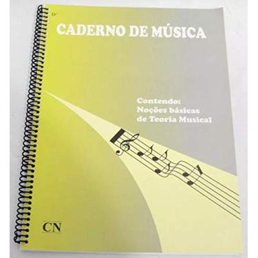 Imagem de Caderno De Musica Grande 96 Páginas Universitário Com Pauta