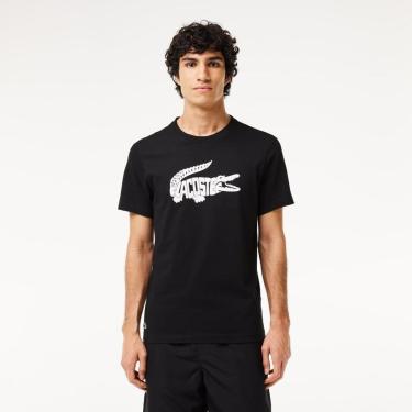 Imagem de Camiseta Lacoste Esportiva com Estampa de Crocodilo e Tecnologia Ultra-Dry Masculina-Masculino