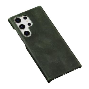 Imagem de Capa de telefone de couro para samsung galaxy s24 ultra s23 plus s24ultra s23ultra s22ultra a55 capa traseira, verde, para galaxy a55 5g, a556 (todos)