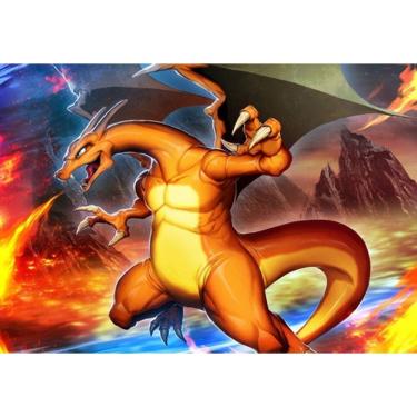 Imagem de Placa Quadro A3 Decorativo Pokemon Charizard em Mdf