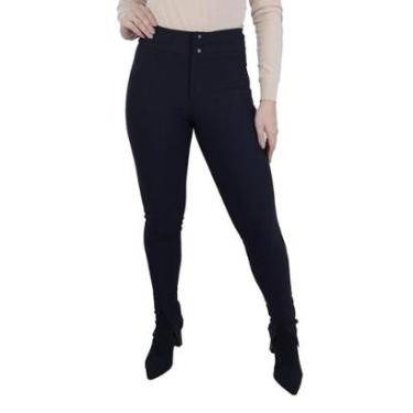 Imagem de Calça Feminina Autenticada Montaria Skinny Preta - 7624-Feminino