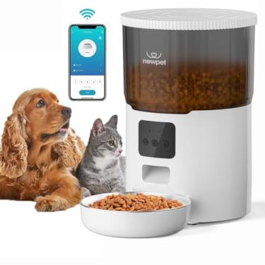 Imagem de Alimentador Automático Cães Gatos Pets,4L Tuya APP Alimentador Pet Gato Cão Automático Wi-fi Smart Programável 1-4 Refeições por Dia