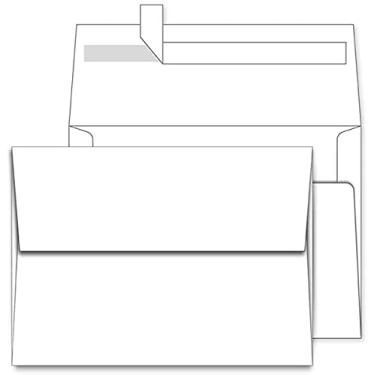 Imagem de Envelopes brancos imprimíveis A7 5x7 pacote com 100 selos rápidos, para cartões 5x7 perfeitos para casamentos, convites, fotos, formatura, chá de bebê 13,3 x 18,4 cm, AZAZA