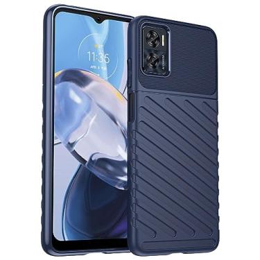 Imagem de Capas para Moto E22.Caso básico,Botão de pressão flexível / 360 ° Proteção completa,Sensação arenácea