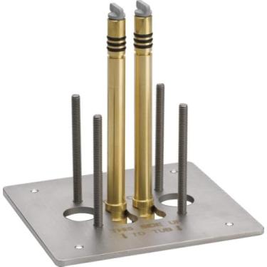 Imagem de Delta Faucet Válvula de enchimento independente para banheira com montagem no chão para enchimento independente Delta R4700-FL cromado, 8,5 x 15,2 x 24,7 cm