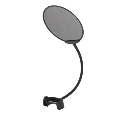 Imagem de Filtro Pop de Telefone Com Malha Anti-spray, Tela Pop de de Camada Dupla, Escudo de Microfone Dobrável, Braço Estabilizador de Clipe de Pescoço de Ganso Ajustável de 360°,