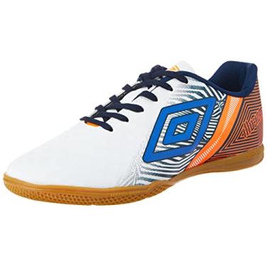 Imagem de Tênis Umbro Illusion, Masculino, Branco/Marinho/Laranja Fluor, 40