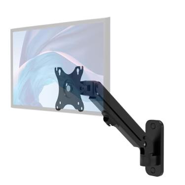 Imagem de Suporte de parede premium para monitor único para telas de computador de 17 a 27 polegadas – inclinação flexível 75 x 75 – braço de monitor VESA 100 x 100 – suporta monitores de até 7 kg – (ADD-AVWMB)