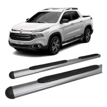 Imagem de Estribo Oval Oblongo Grafite Fiat Toro 2016 A 2020 - HOZZ