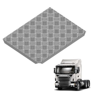 Imagem de Protetor Xadrez Tampa Bateria Scania Ntg 2020 Aluminio - GR Sul