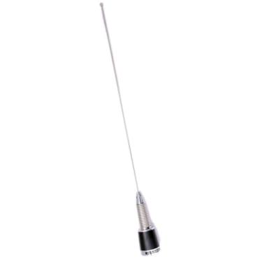 Imagem de Antena NMO Mola de Aço Inoxidável Sísmica VHF UHF 144MHz 430Mhz 2M 70cm 100W 3.15dB para Antenas de Alto Ganho de Rádio de Carro Móvel