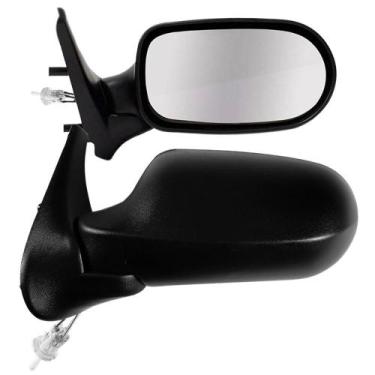 Imagem de Par Retrovisor Uno Fire 2006 a 2010 4 Portas Preto Com Controle CarolC
