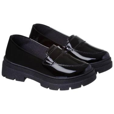 Imagem de Mocassim Infantil Feminino Preto Com Sola Alta (Preto, BR, Criança de 9 a 12 anos, Numérico, 35)