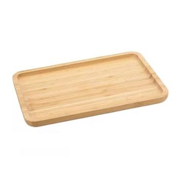 Imagem de Bandeja Retangular Madeira Bambu - 25 x 18 cm - Home Presentes