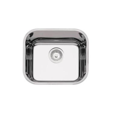 Imagem de Cuba de Embutir Tramontina Prime Aço Inox 40 BL 40x34x17 cm Alto Brilh