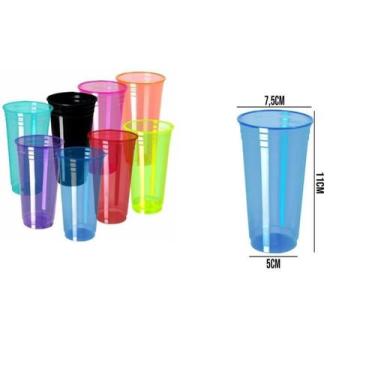 Imagem de Copo Descartável Neon 300ml Balada C/ 200un  coloridos - ARCÓLOR