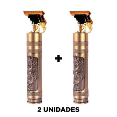 Imagem de 2 Maquinas Acabamento Recarregável Detalhe Cabelo Barba Sem - Laurus, 