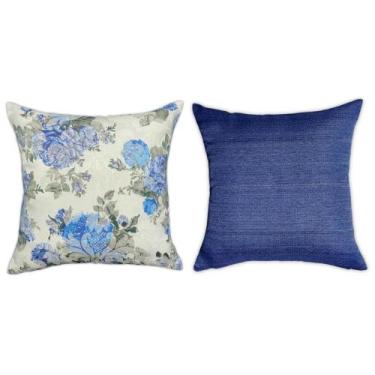 Imagem de Kit Capas de Almofadas Decorativas 45 x 45 Florais Estampadas - MILLEN