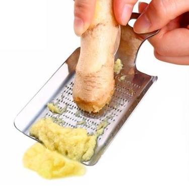 Imagem de Ralador De Gengibre Japonês Inox Manual Para Alho E Temperos - Clink