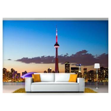 Imagem de Papel De Parede Cidade Prédios Toronto 3D Ncd240 - Você Decora