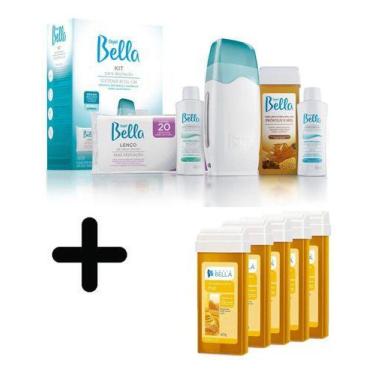 Imagem de Kit Depilação Sist. Roll-on Bivolt Depil Bellla+5 Cera Refil - Depil B