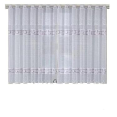 Imagem de Cortina De Renda Cozinha 2,20 X 1,20 e 0,30m  Coffee - Cortilester, Co