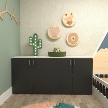 Imagem de Armário Duplo Baixo Infantil Corp - Bramov Móveis