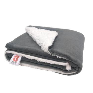 Imagem de Manta Cobertor Aveludado Pet Cachorro Gato Sherpa 80x90cm - Berve Enxo