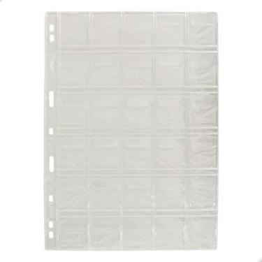 Imagem de Kit 10 Folhas para Moedas 28x21 PCCB 30 Bolsos