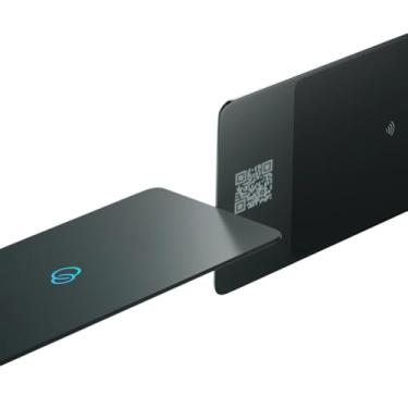 Imagem de Circo Cartão de rede NFC inteligente - Cartão de visita digital | Compartilhamento de mídia social e contato instantâneo - Compartilhamento fácil de toque. (Metal preto)