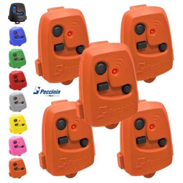 Imagem de Kit 5 Controle Remoto De Portão Eletrônico Peccinin Original, Laranja