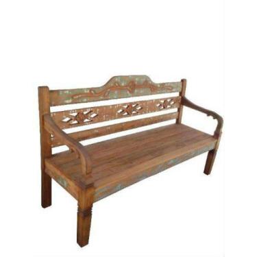 Imagem de Banco Rústico Carola Em Madeira De Demolição - Cód 44 - Barrocarte