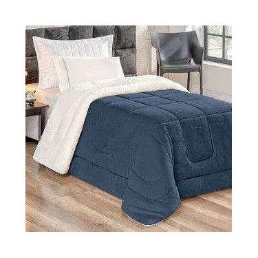 Imagem de Cobertor Casal com Manta e Sherpa (pele de carneiro) 2,20m x 2,40m - B