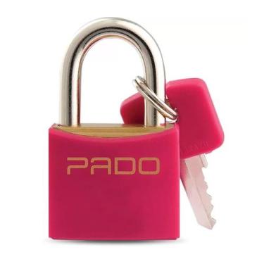 Imagem de Cadeado de Latão 25mm Magenta - Pado