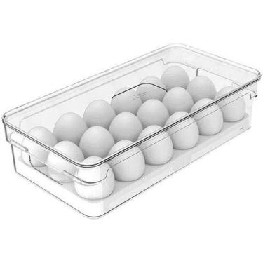 Imagem de Porta Ovos Para Geladeira Com Tampa Empilhavel - 18 Ovos - Ou