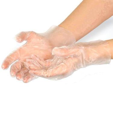 Imagem de Luva Plástica Descartável Transparente 100 UN - Lagrotta Azzurra