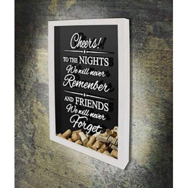 Imagem de Quadro Porta Rolhas All you need is Love 6 - Quadro Novo, 37x52, Branc