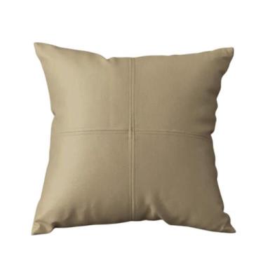Imagem de Almofada Couro Natural Legitimo - Decorato Móveis, Marfim