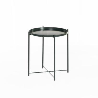 Imagem de Mesa Lateral em Metal Brass  52 cm x 47 cm - Casavee, Verde