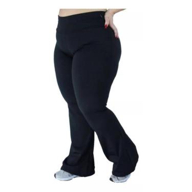 Imagem de Calça Flare Plus Size Boca De Sino Bailarina Cintura Alta - TCHE, G1