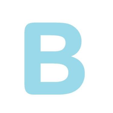 Imagem de Letras em EVA Alfabeto Azul Claro - 14cm - Extra Festas, B