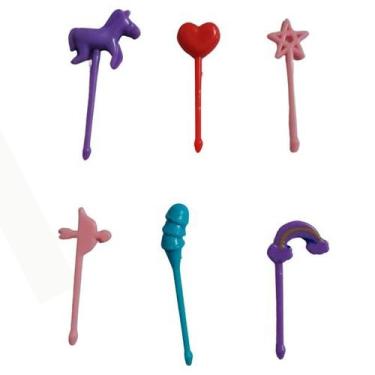 Imagem de Kit Infantil Mini Garfinhos Para Petiscos Frutas E Lancheira - Life To