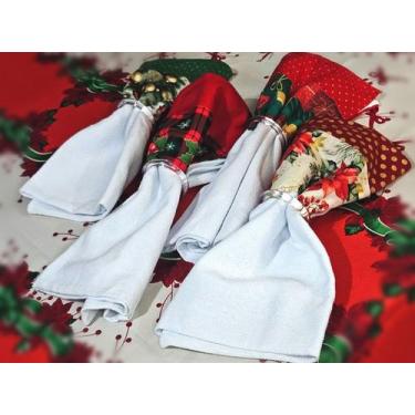 Imagem de Conjunto de Panos de Prato Natalinos (3 Unidades) com Bordados Finos -