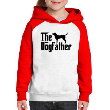 Imagem de Moletom Infantil The Dogfather - Foca na Moda, Branco, Vermelho, 2